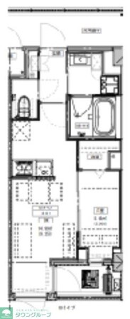 ルミーク北千住の物件間取画像